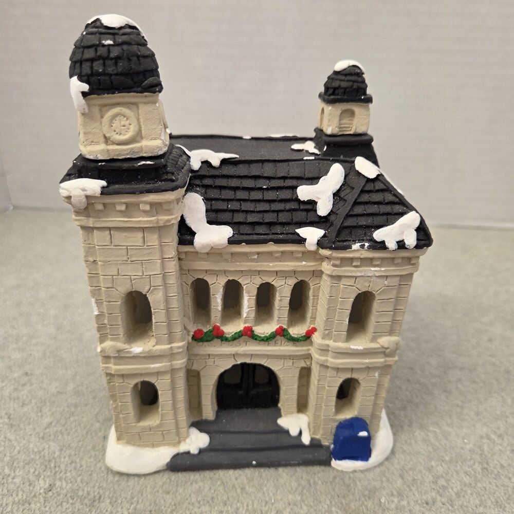 California Creations SE185 Post Office Painted Building Village Piece
